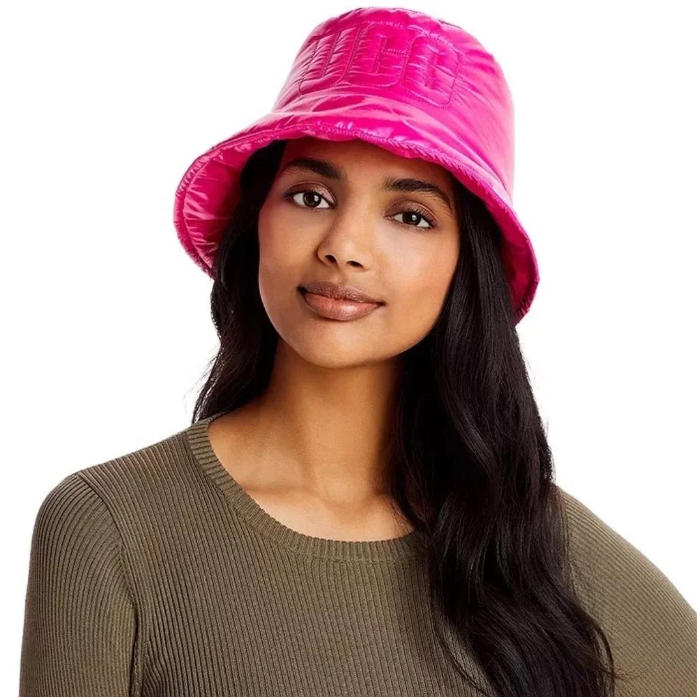 NWT UGG Quilted Logo Bucket Hat - Size S/M - Picture 5 of 10